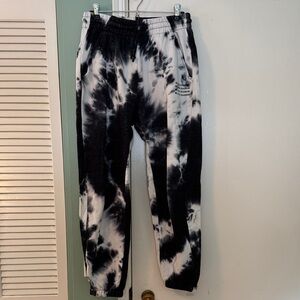 Vitality Black and White Tie-Dye Joggers